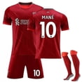 thumbnail image 1 of 21/22 Liverpool Home Salah Mane Niños Niños Adulto Fútbol Soccer Jersey-- BmatwkZeng Bmatwk Jersey, 1 of 2
