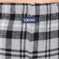 thumbnail image 4 of Pantalón de pijama de franela a cuadros gris y negro para hombre IZOD, 3XL, 4 of 4