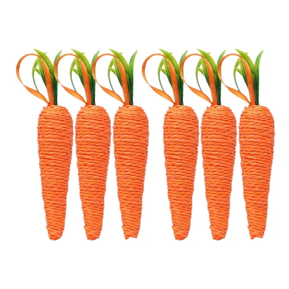 Luoshdecor Easter Carrot Foam Decor 3-Pack - Colorful Hanging Radish & Rabbit Ornament for Home Party Decor