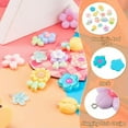thumbnail image 4 of U8MO 26Pcs Resin Pendants Flower Charms with Loops Jewelry Making 23~39x18~27.5mm, 4 of 8