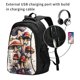 thumbnail image 2 of Balery Cute Forest Mushrooms Mochila con carga USB para hombre y mujer - Mochila impermeable y antirrobo para portátil con puerto USB para viajes, trabajo, estudios y universidad, 2 of 7