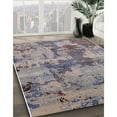 thumbnail image 2 of Ahgly Company Indoor Rectangle Mid-Century Modern Silver Pink Oriental Area Rugs, 7' x 9', 2 of 6