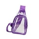 thumbnail image 2 of Mochila transparente de PVC Strade Fareast Limited Bandolera Violeta, 2 of 8