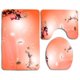thumbnail image 1 of ABPHQTO Aves Mariposas Flores Juego de alfombras de baño de 3 piezas Alfombra de baño Alfombra de contorno y tapa de inodoro, 1 of 2