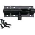 thumbnail image 3 of Set Of 2 Fashionable Stainless Steel Door Locks - 88 X 25 Mm - Black, 3 of 5