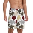 thumbnail image 2 of Fotbe maple leaves Pantalones Cortos de Pijama para Hombre, Ropa de Dormir, Pantalones de Pijama Cortos para Hombre-Medium, 2 of 6