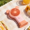 thumbnail image 4 of WKSCLPAI Portable Handheld Fan Mini Mouse Shape with Colorful Lights USB Rechargeable Pocket-Sized High Airflow for Travel Outdoor, 4 of 7