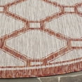 thumbnail image 2 of SAFAVIEH Courtyard Maksim Oriental Indoor/Outdoor Area Rug, Red/Beige, 4' x 5'7", 2 of 6