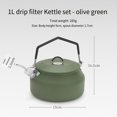 thumbnail image 2 of Hervidor de agua verde para exteriores Hervidor de agua de cocina Hervidor de agua profesional Accesorios para exteriores Hervidor de agua de acero inoxidable para acampar, 2 of 8