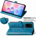 thumbnail image 2 of case for Samsung Galaxy A22 5G（Not 4G） Cartoon Girl Wallet Case, Cat Dog Style Flip Phone Cover with ID Card Holder & Kickstand PU Leather Magnetic Clasp Cases for Samsung Galaxy A22 5G MG Blue, 2 of 14