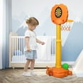 thumbnail image 3 of Costway Adjustable Kids 3-in-1 Sports Activity Center Tiger Basketball Hoop Set W/Balls, 3 of 10
