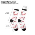 thumbnail image 2 of Honeii Baseballs Print Children's Colorful Socks,Unisex Kids and Toddlers' Cushioned Sock,Kids Athletic Crew Socks,for Everyday Wear and Sports, 2 of 5
