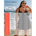 thumbnail image 4 of Traje de baño de una pieza Hanna Nikole, talla grande, negro para mujeres mayores de 16 años, 4 of 6