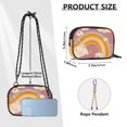 thumbnail image 4 of FORMRS Mini Crossbody Bag for Women Adjustable Rope Shoulder Casual Phone Purse, Purple Retro Rainbow, 4 of 7