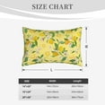 thumbnail image 3 of Plush Throw Pillow Covers, Lemon (2) Pillow Cases with Invisible Zipper, Breathable Microfiber Pillow Cases Standard Size for Sleeping Bedroom Sofa Living Room 16x24, 3 of 5