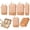 Brown, variant on 6-Piece Expandable Space-Saving Packing Cubes, Water-Resistant Luggage Organizer Set with Mesh Window, Travel Bags for Suitcase Clothing Shoes