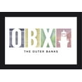 thumbnail image 1 of Outer Banks, North Carolina - Cape Hatteras Lighthouse - OBX - Lantern Press Artwork (18x12 Giclee Art Print, Gallery Framed, Black Wood), 1 of 1