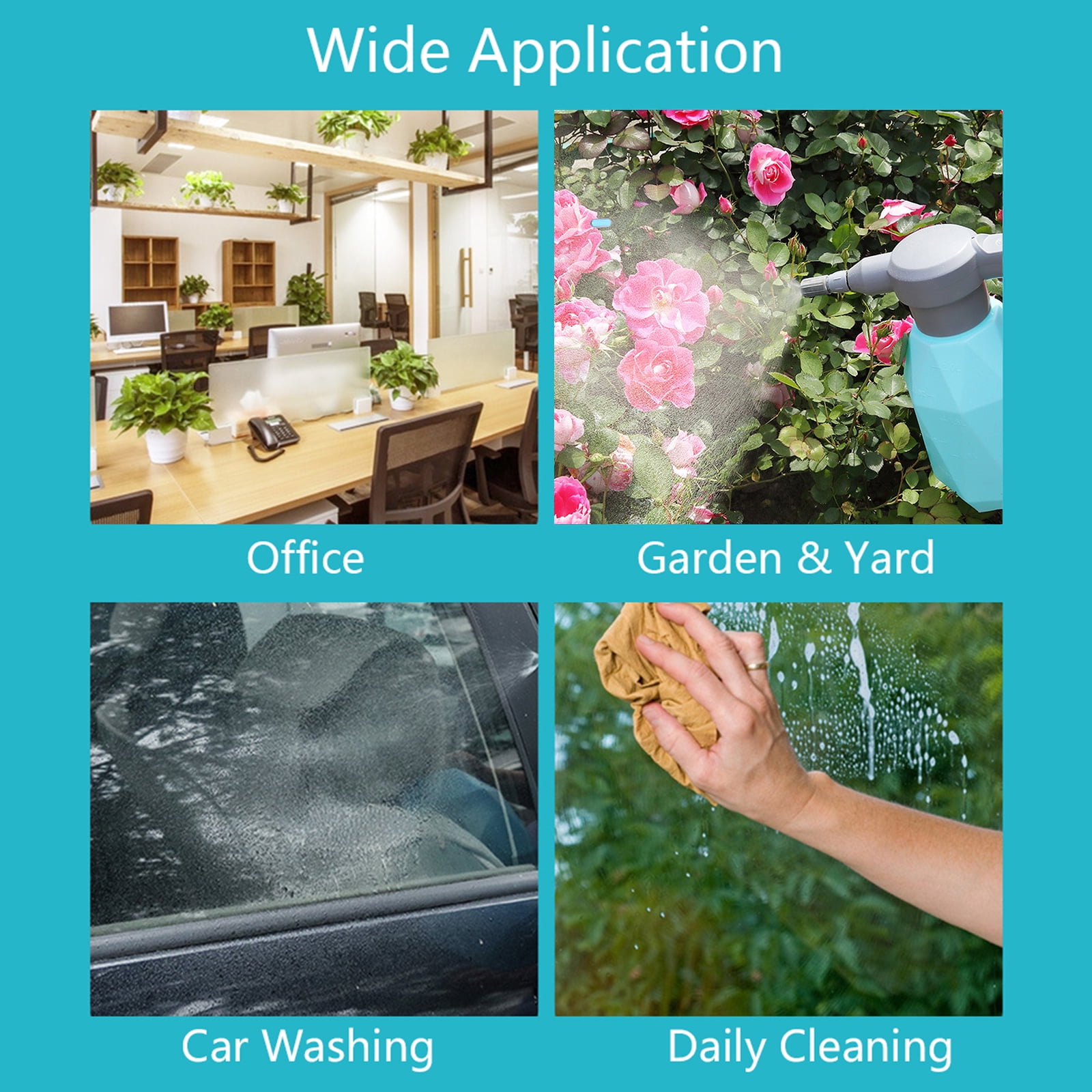 JZROCKER Electric Watering Can Gardening Flower Watering Sprayer Automatic USB Rechargeable Bottle Plant Can