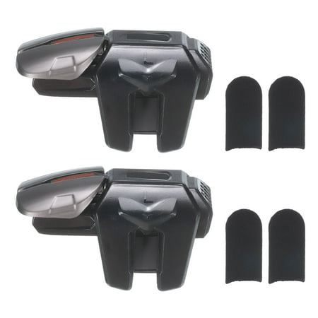 Gaming Triggers Mobile Game Controller G21 Six-Finger Linkage Aim & Fire Keys High Sensitive with 4 Finger Gloves Gaming Triggers Mobile Game Controller G21 Six-Finger Linkage Aim & Fire Keys High Sensitive with 4 Finger Gloves
