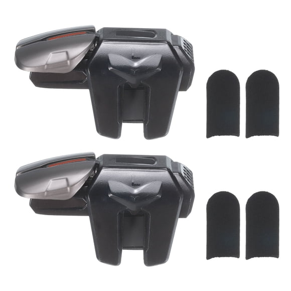Unique Bargains Gaming Triggers Mobile Game Controller G21 Six-Finger Linkage Aim & Fire Keys High Sensitive with 4 Finger Gloves