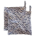 thumbnail image 1 of Cushystore Pot Holder Navy Leave Blue Cottage Style Oven Pads For Cooking Kitchen 7.75"" 2 Packs, 1 of 5
