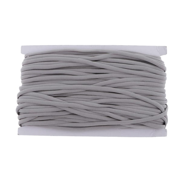 5 Mm Elástico Elástico Encaje Ajuste Cinta Tela Decoración Manualidades DIY gris