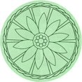 thumbnail image 1 of Ahgly Company Machine Washable Indoor Square Transitional Mint Green Area Rugs, 3' Square, 1 of 7