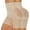 2 pack Beige, variant on Tummy Control Shapewear Body Shaper Butt Lifting Shapewear for Women High Waist Girdle Thigh Slimmers