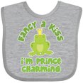 thumbnail image 3 of Inktastic Fancy a Kiss I'm Prince Charming Boys Baby Bib, 3 of 4