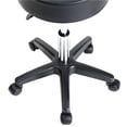 thumbnail image 3 of Round Stool Plastic Arch Feet Rotation Bar Stool Black, 3 of 5