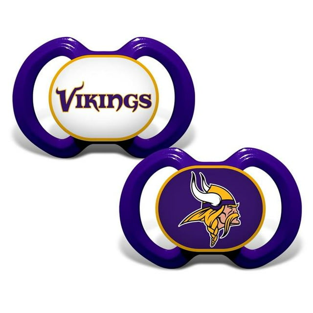 Masterpieces Puzzle 598800559 Minnesota Vikings Pacifier - Pack of 2
