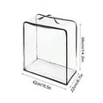 thumbnail image 3 of Clear Zipper Storage Bags Transparent Large Capacity Bag Storage Bag Visual Bag Organizing Bag Three-dimensional Storage Bag Large Clothes Storage Bags Comforter Storage Bag, 3 of 11