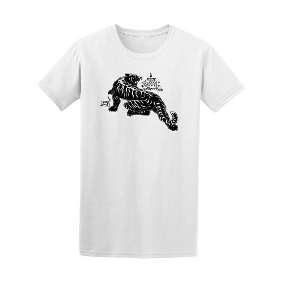Beautiful Thai Tiger Sketch Tee Men's -Image by Shutterstock