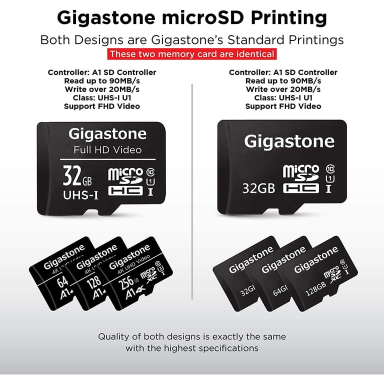 Buy High Speed Gigastone Micro SD Card U1 Memory & SD Card Adapter