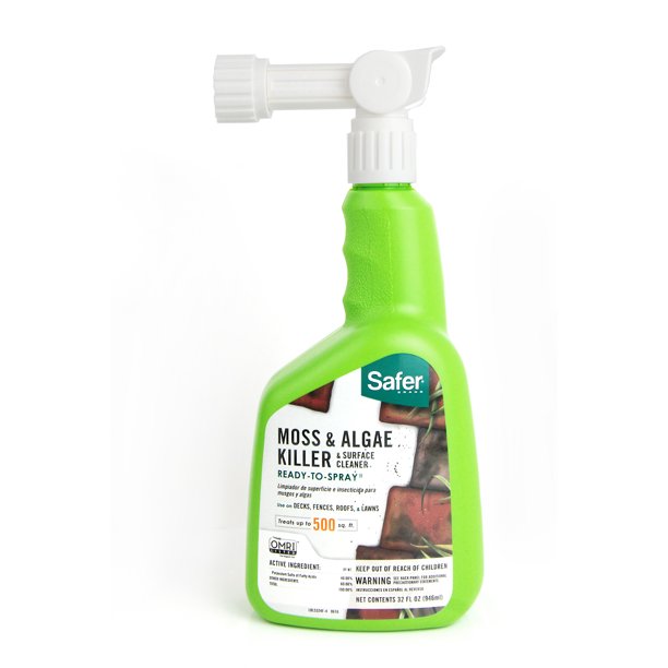 Safer Brand Hose End Moss and Algae Killer and Surface Cleaner 32 oz