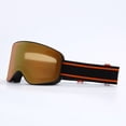 thumbnail image 5 of Ski Snowboard Goggles Women Men Skiing Eyewear Mask UV 400 Snow Protection Over Glasses Adult Double Anti-Fog Cylindrical (B), 5 of 6