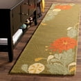 thumbnail image 4 of SAFAVIEH Martha Stewart Picture Block Floral Wool Area Rug, Pup Tent, 4' x 6', 4 of 7