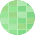 thumbnail image 1 of Ahgly Company Machine Washable Indoor Round Transitional Green Area Rugs, 6' Round, 1 of 7