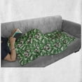 thumbnail image 6 of Jungle Leaves Soft Flannel Fleece Blanket, Illustration of Banana Leaves Tropical Foliage Flowers and Fruits, Cozy Plush for Indoor and Outdoor Use, 50" x 60", Coconut and Multicolor, by Ambesonne, 6 of 6