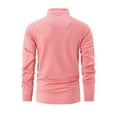 thumbnail image 3 of MELDVDIB Men Half Zip Up Sweatshirts Stand Collar Long Sleeve Work Business Shirts Athletic Workout Running Pullover Tops, 3 of 8