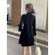 thumbnail image 4 of Vestidos plisados de ganchillo para mujer, Mini vestido corto negro extremo de punto para mujer, ropa de cuello alto, moda coreana para primavera y otoño 2025, 4 of 7