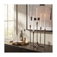 thumbnail image 2 of Candelabra Taper Candle Holder For Centerpieces - Metal Candlestick Holder with Multi-Arm Design for Living Room, Entryway, Hallway, and Mantel - Boho Accent for Bedroom - 16", Bronze & Copper, 2 of 13
