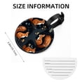 thumbnail image 5 of Squirrel Set of 2pcs PU Leather Round Suitcase Tags with Privacy Cover and Name ID Tag - Ideal for Travel Luggage, Handbags, Backpacks, School Bags, 5 of 6