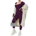 thumbnail image 4 of Women Yoga Jumpsuits Workout Ribbed Long Sleeve Sport Jumpsuits, 4 of 7