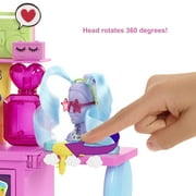 Barbie Extra Fashion Doll and Vanity Playset with 45+ Accessories, Vanity and Puppy