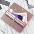thumbnail image 3 of Cartera con cremallera para mujer, larga, con múltiples tarjetas, multifunción, de gran capacidad, sencilla, tipo sobre, monedero, 3 of 6