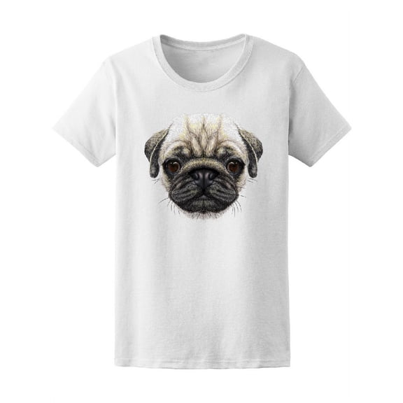 Cute Puppy Pug Baby Dog Tee Women's -Image by Shutterstock