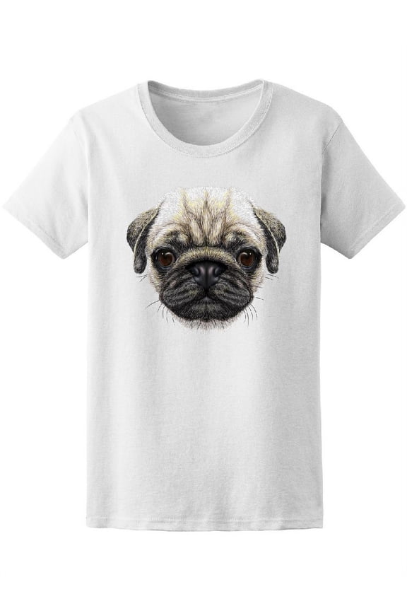 Cute Puppy Pug Baby Dog Tee Women's -Image by Shutterstock