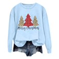 thumbnail image 4 of WEAIXIMIUNG Chandails Grande Taille pour Femmes 3X Chandail de Noël Imprimé Décontracté à Manches Longues Col Rond avec Capuche, 4 of 4