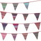 thumbnail image 2 of Banderín de 15m, banderín de tela bohemia, bandera triangular, banderín Vintage, banderín colgante Compatible con boda, 2 of 5